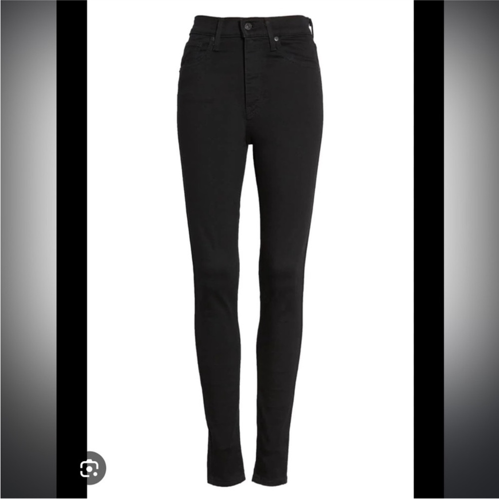LEVI'S MILE HIGH SUPER SKINNY BLACK JEANS